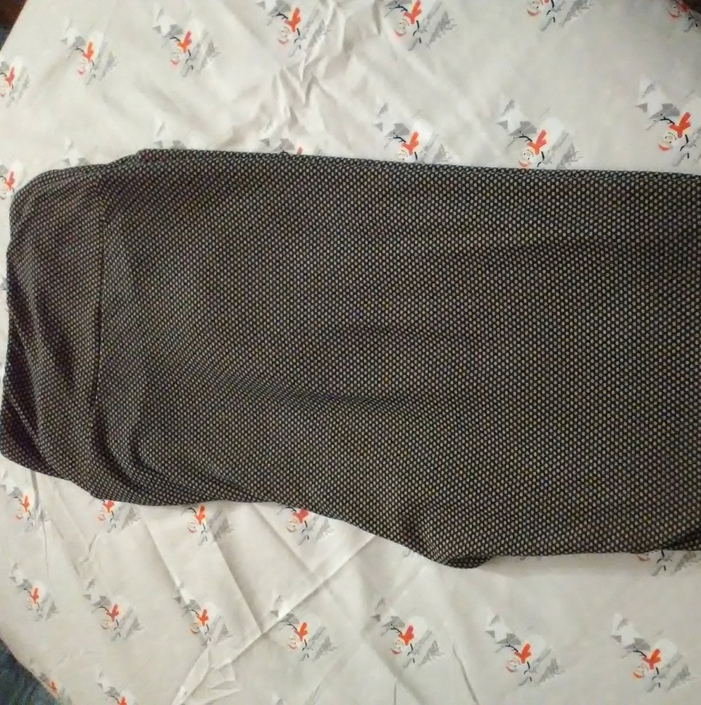 Lularoe leggings tall and curvy TC navy tan dot